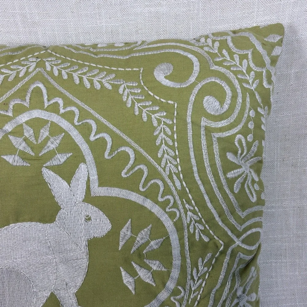 Pier 1 Imports Easter Bunny Throw Pillow 15
